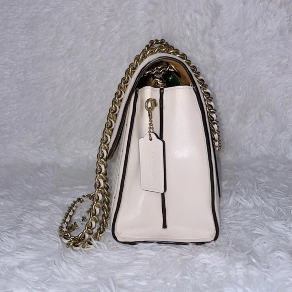 Coach Parker Chain Crossbody Bag Shoulder Purse with Quilting & Rivets i… - Picture 6 of 16